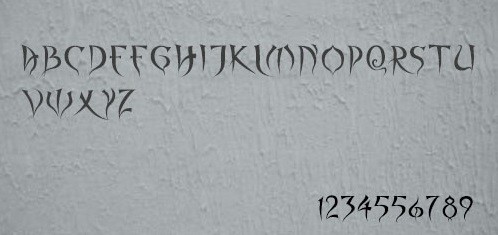 spyced字体 spyced英文字体