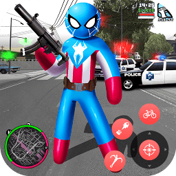 美国队长火柴人绳索英雄游戏