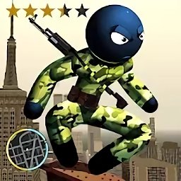 陆军士兵绳索英雄(Army Stickman Rope Hero)