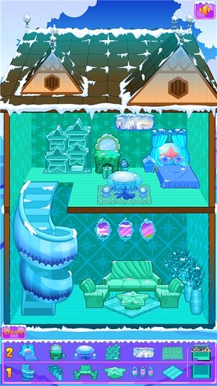 冰雪公主娃娃屋布置 v1.0.7 安卓版1