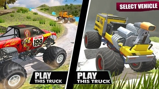 大脚怪越野车游戏(Offroad Monster Truck Derby Game) v1.0.5 安卓版0