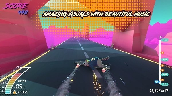 狐狸日落手游(Foxy Sunset Ride Synthwave Skating) v1.1 安卓版0