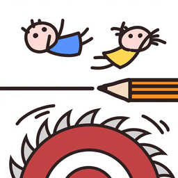 画线救救小人游戏