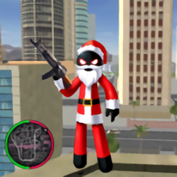 圣诞火柴人绳索英雄(Santa Claus Stickman)