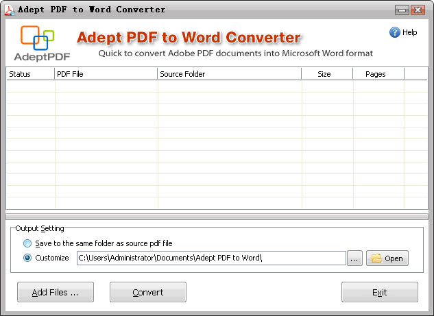 PDF to Word免费版 PDF to Word转换器