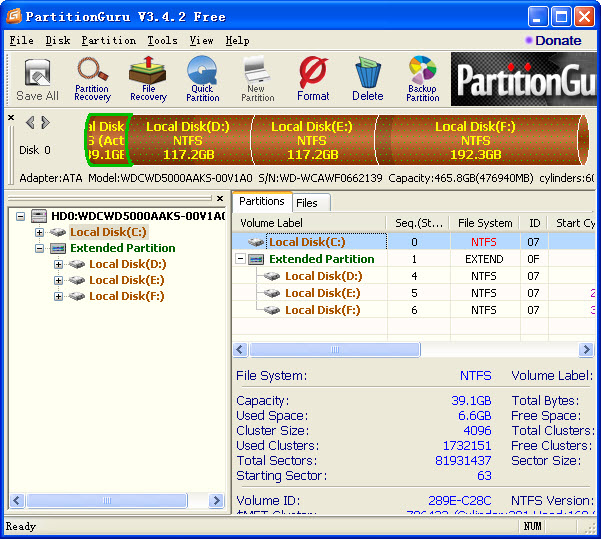 PartitionGuru文件恢复软件 v4.9.3 官方版0