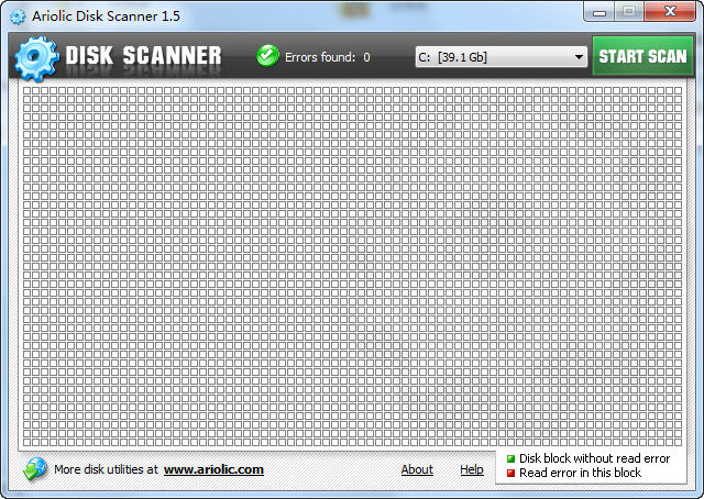 U盘硬盘坏道检测工具(Ariolic Disk Scanner) v1.6.0.20 绿色版0