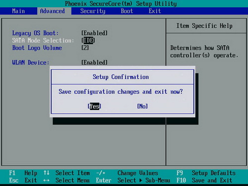联想笔记本在BIOS SETUP中关闭硬盘的AHCI模式 - downcc.com 联想笔记本在BIOS SETUP中关闭硬盘的AHCI模式 - downcc.com