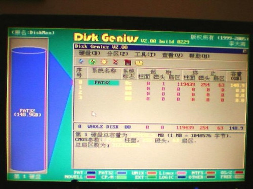 GHOST安装出错!发生全区合并为C盘问题