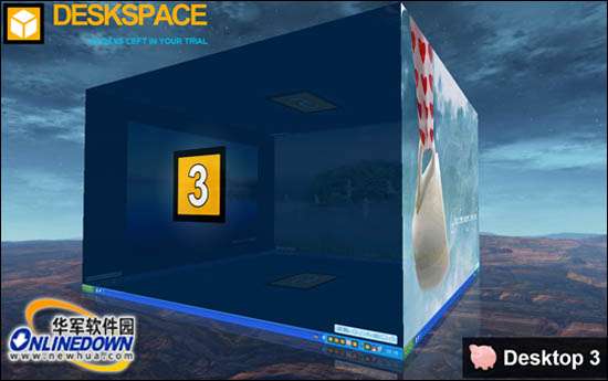 3D旋转立方体桌面DeskSpace(汉化版)安装使用教程_绿色资源网