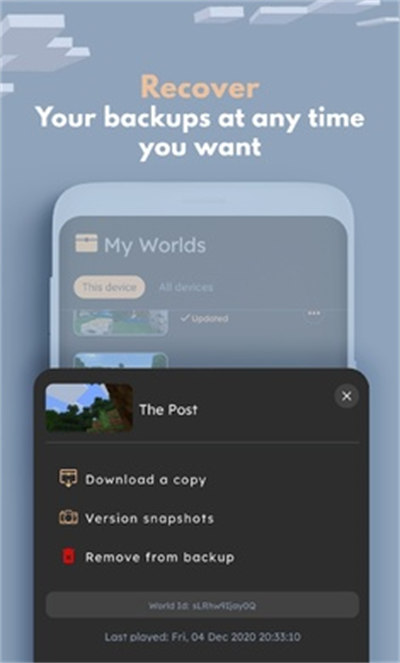我的世界备份工具箱 v1.4.1.113 安卓版0