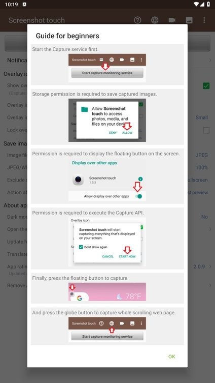 触摸截屏软件(Screenshot touch) v2.1.1 安卓版0