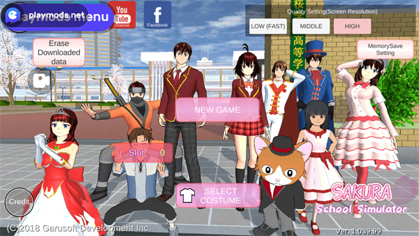 樱花校园模拟器全服装解锁版 v1.039.99 安卓最新版2