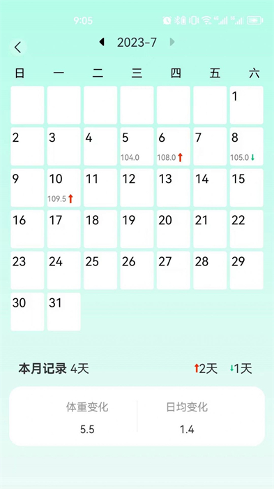 享瘦体重记录 v6.5.7 安卓版2