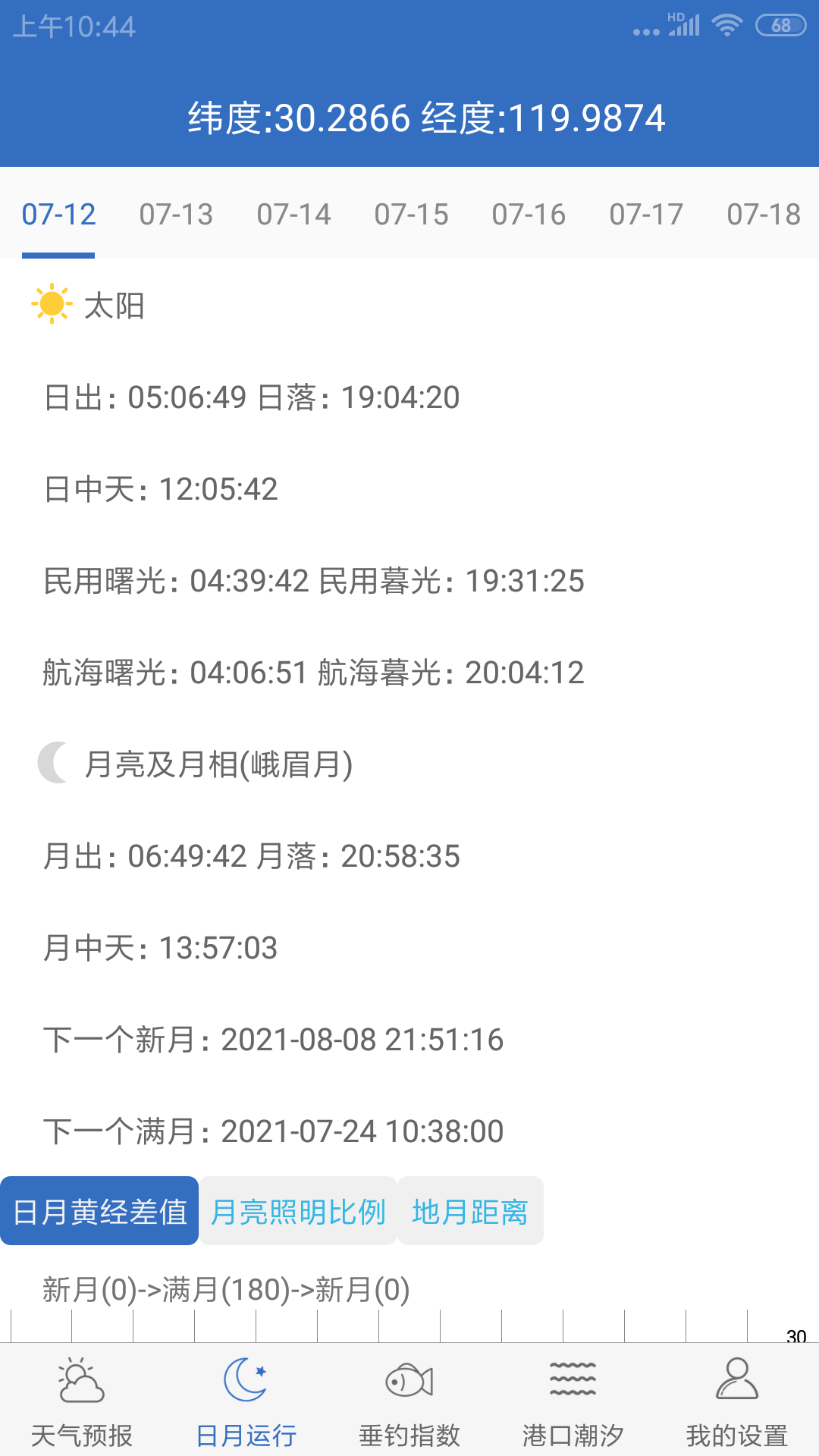 钓鱼天气 v4.2 安卓版4