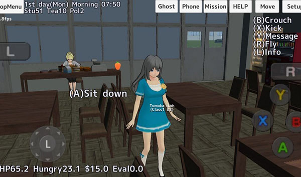 校园女生模拟器英文版 v1.0 安卓版2