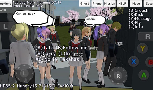 校园女生模拟器英文版 v1.0 安卓版0